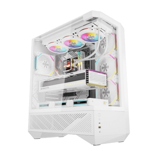 DARK FLASH DY460 WHITE with 4 ARGB FAN CASING