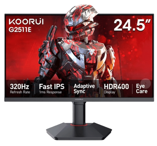 KOORUI 25" G2511E 320Hz IPS FHD HDR400 GAMING MONITOR (3 YEARS WARRANTY)