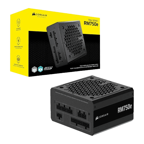 Corsair RMe RM750E CYBERNETICS-750 WATT 80 Plus Gold Certified Fully Modular Power Supply (7 YEARS WARRANTY)