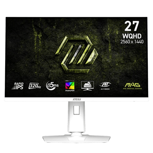 MSI MAG 274QRFW X32 27" Inch WQHD (2560 X 1440) 320HZ IPS AMD FreeSync White Gaming Monitor (3 Years Warranty)