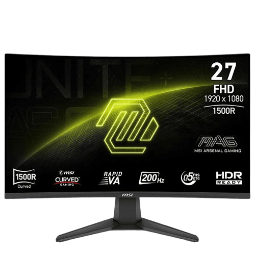 MSI MAG 276CF E20 27'' inch FHD 200Hz 0.5ms AMD FreeSync Premium Curved Gaming Monitor (3 YEARS WARRATY)