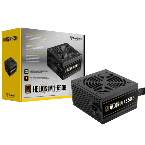 GAMDIAS HELIOS M1-650B 650W 80 Plus Bronze Certified Power Supply (3 YEARS WARRANTY)
