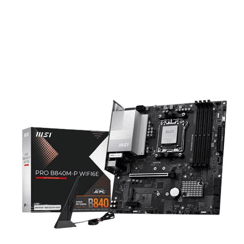 MSI PRO B840M P DDR5 (WI-FI6E) Motherboard (3 YEARS WARRANTY)