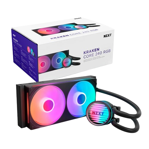 NZXT Kraken Core 240 (240mm) CPU Liquid Cooler Black (6 Years Warranty)