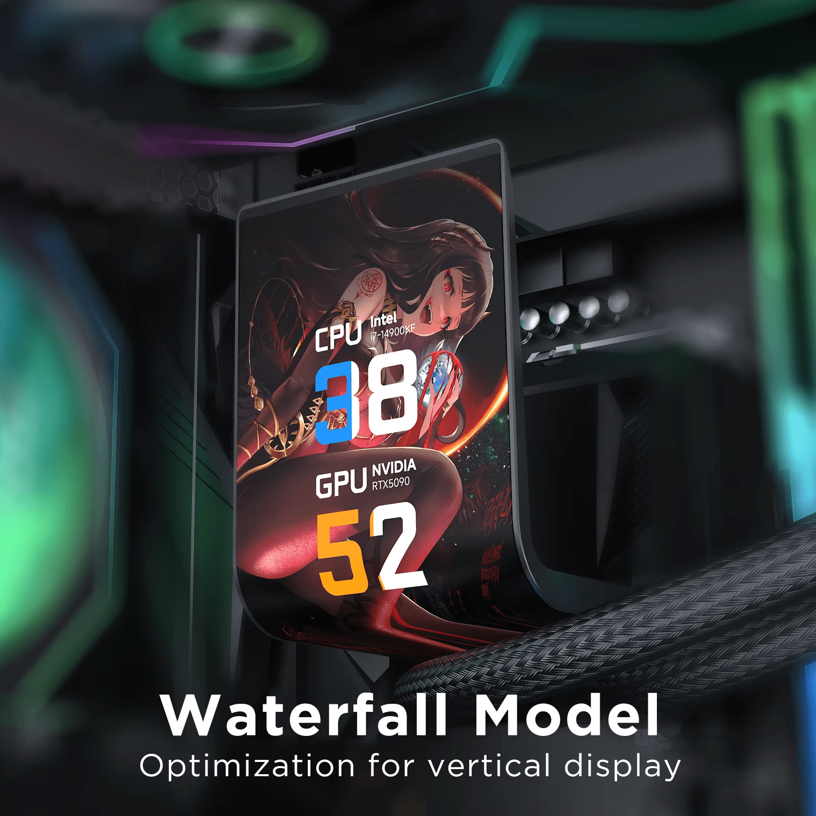 Jungle Leopard CHILL ARC CA360 LIQUID COOLER - BLACK (3 YEARS WARRANTY) Detail View