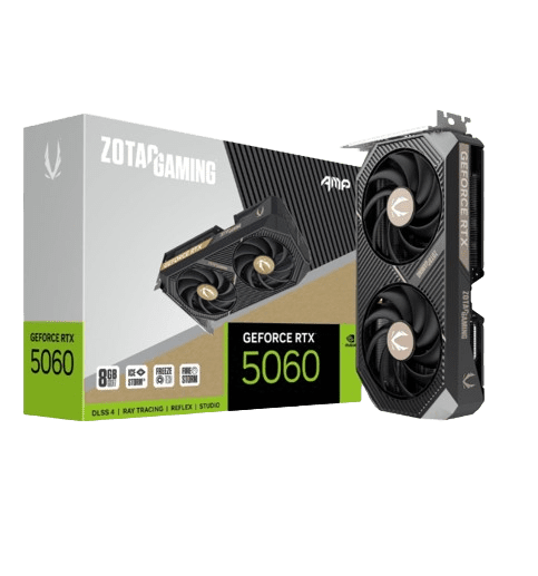 ZOTAC GAMING GEFORCE RTX 5060 8GB AMP GRAPHIC CARD (5 YEARS WARRANTY)
