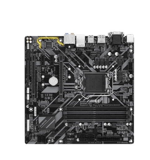 GIGABYTE H370M DS3H MOTHERBOARD (USED ITEM)