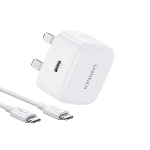 UGREEN 20W Type-C Fast Charger Set With Type-C to Type-C 1 Meter Cable – CD137 – 45438 (1 Year Warranty)