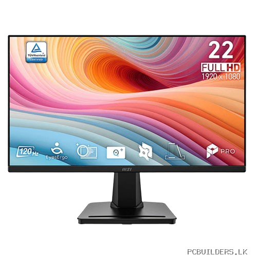 MSI Pro MP225 E12VL 21.5" Inch 120Hz 1ms FHD Ultra Slim Frameless Monitor (3 years warranty)