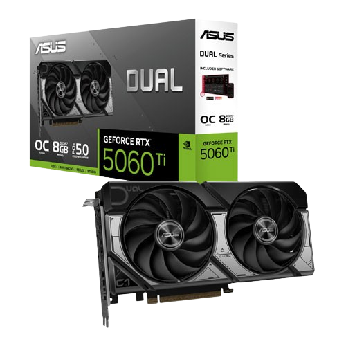ASUS Dual GeForce RTX 5060 TI 8GBB GDDR7 OC Graphics Card (3 YEARS WARRANTY)