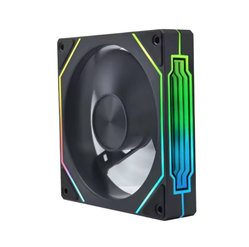 LOVINGCOOL ARGB 3PIN WITH BLACK BLADE FANS (REVERSE)