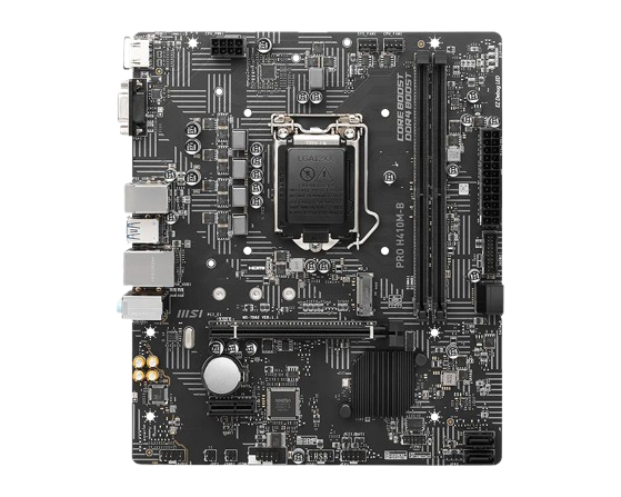 MSI H410M-B MOTHERBOARD (USED ITEM) - Image 2