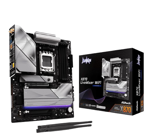 Asrock X870 LiveMixer WiFi MOTHERBOARD (3 YEARS WARRANTY)