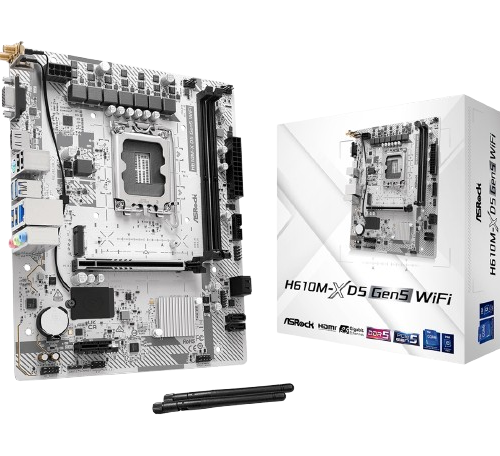 Asrock H610M-X D5 GEN5 WIFI MOTHERBOARD (3 YEARS WARRANTY)