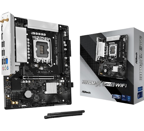 Asrock H810M-X Gen5 WiFi MOTHERBOARD (3 YEARS WARRANTY)