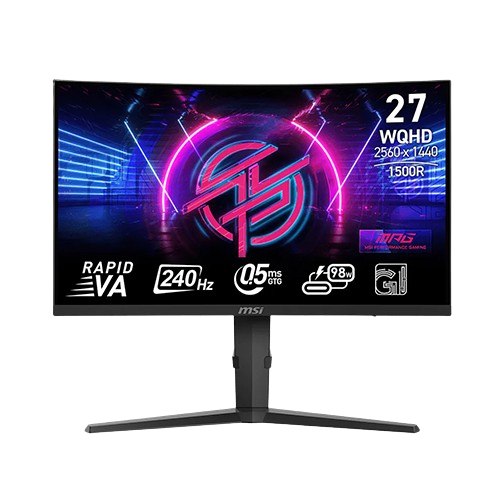 MSI MPG 275CQRXF 27" (2560 x 1440) 240Hz 0.5MS AMD FREESYNC GAMING MONITOR (3 Years Warranty)