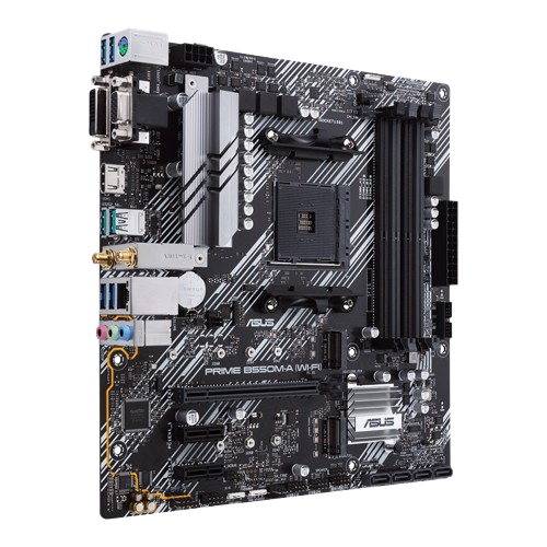 Asus Prime-B550M-A (Wi-Fi) DDR4 Motherboard (USED ITEM) Detail View