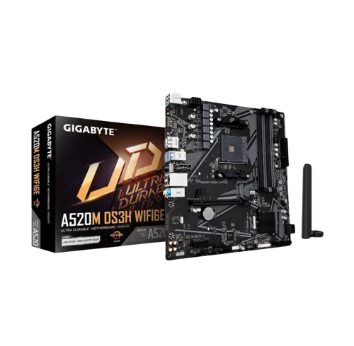 GIGABYTE A520M DS3H WIFI6E MOTHERBOARD (3 YEARS WARRANTY)