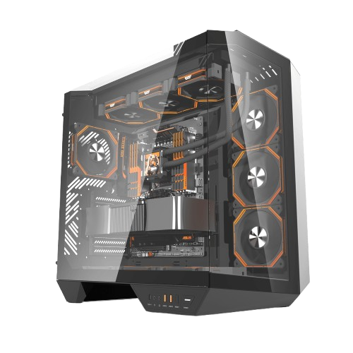 Darkflash DY470 ATX PC Case BLACK with 4 fans