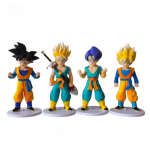 SON GOKU, SON GOHAN, VEGETA, TRYNKS ACTION FIGURERS - 18cm