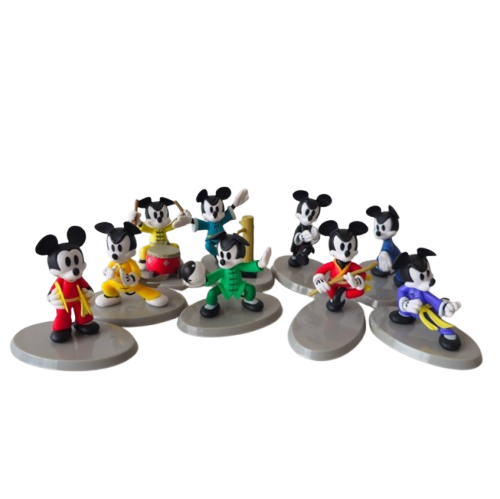 MASTER MICKEY KUNG FU SET ACTION FIGURERS - 6cm