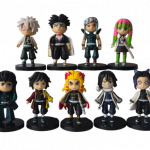 DEMON SLAYER KIMETSU NO YAIBA SET ACTION FIGURERS - 8cm