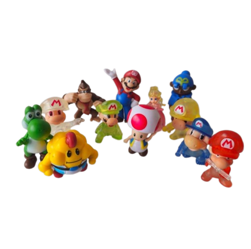 SUPER MARIO SET ACTION FIGURERS - 8cm