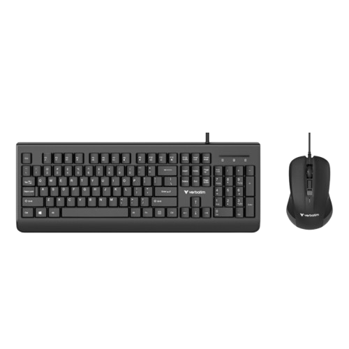 VERBATIM 66630 Wired Keyboard & Mouse Combo (3 years warranty)
