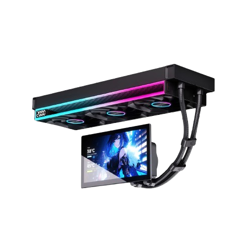 Jungle Leopard UltraFlow 360mm AIO CPU Liquid Cooler with 7.0" LCD Screen (3 years warranty)