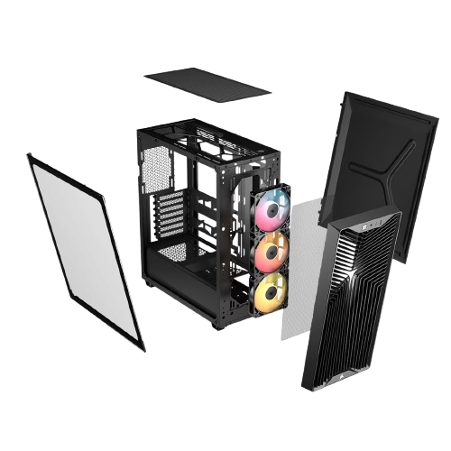 Corsair 3200D RS ARGB Mid-Tower Case - Black - Image 3