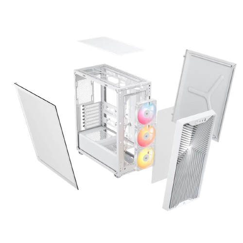 Corsair 3200D RS ARGB Mid-Tower Case - White - Image 3
