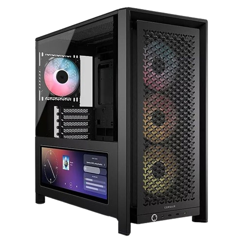 Corsair FRAME 4000D RS ARGB Airflow Mid Tower ATX Black Premium Case With Display Black