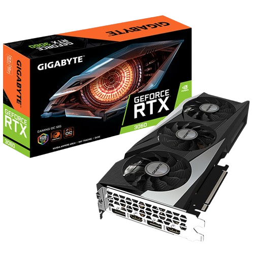 GIGABYTE GEFORCE RTX 3060 GAMING OC 12GB GDDR6 GRAPHICS CARD (USED ITEM)