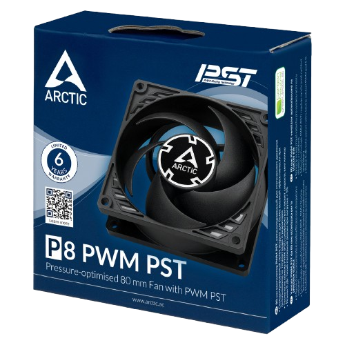 Arctic P8 PWM PST (Black) Fan (06 years warranty) - Image 3