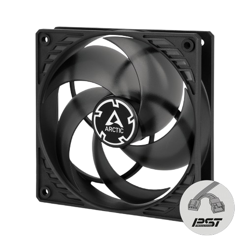 ARCTIC P12 PWM PST (BLACK) Fan (6 YEARS WARRANTY)