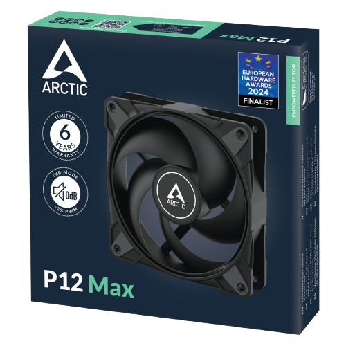 Arctic P12 Max (Black) Fan (6 YEARS WARRANTY) - Image 3