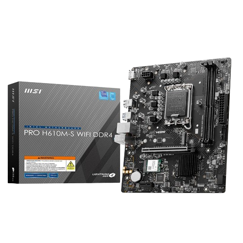 MSI H610M S Pro (WIFI) DDR4 Motherboard (3 Years Warranty)