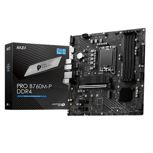 MSI PRO B760M P DDR4 Motherboard (3 YEARS WARRANTY)