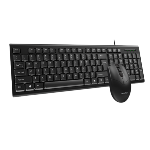 MEETION C100 Standard USB Wired Keyboard and Mouse Combo (1 YEAR WARRANTY)