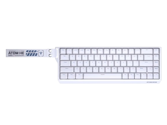FANTECH ATOM HE68 MK811 MAGNETIC SWITCH GAMING KEYBOARD WHITE (6 MONTHS WARRANTY)