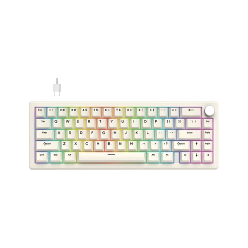 FANTECH ATOM X66 MK614 MECHANICAL GAMING KEYBOARD WHITE (6 MONTHS WARRANTY)