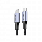 UGREEN 1 Meter MFI Certified Type-C to Lightning Aluminum Shell Braided Cable – US304 – 60759 (1 Year Warranty)