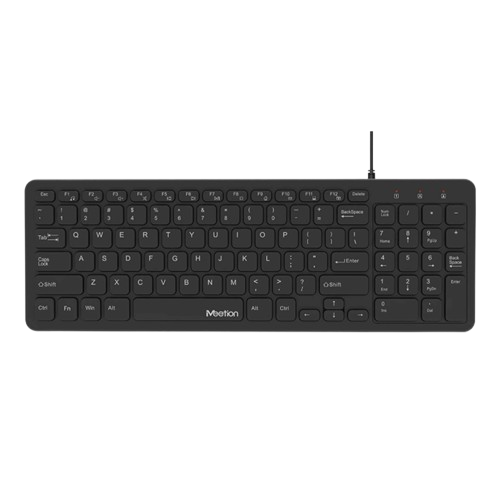 MEETION K410 Ultra-Thin Chocolate Wired Keyboard (1 YEAR WARRANTY)