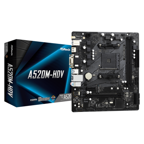 ASROCK A520M-HDV MOTHERBOARD (USED ITEM)