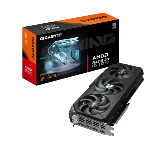 GIGABYTE Radeon RX9070 GAMING OC 16GB GRAPHIC CARD (3 YEARS WARANTY)