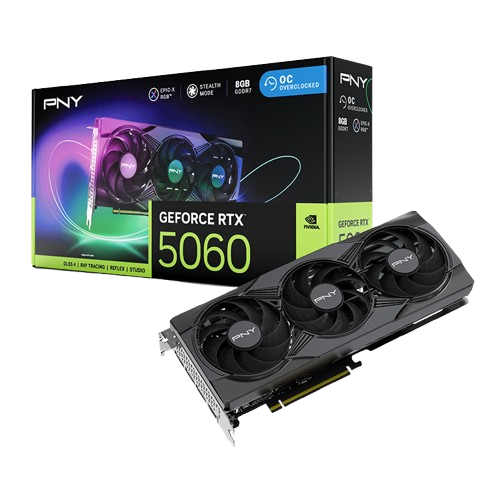 PNY GeForce RTX 5060 8GB TRIPLE FAN STD VGA CARD (3 YEARS WARRANTY)